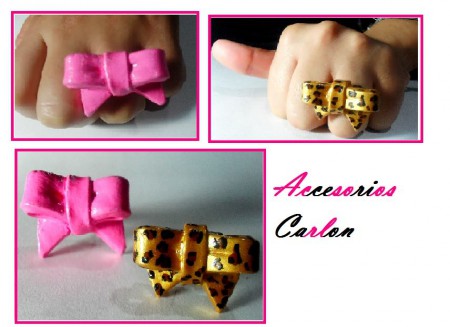 Anillo de moño en el color que desees $4000